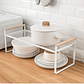 Repisa Organizadora Multiuso de Acero y Madera 34 Cms – Estante multiuso estilo nórdico - Miniatura 9