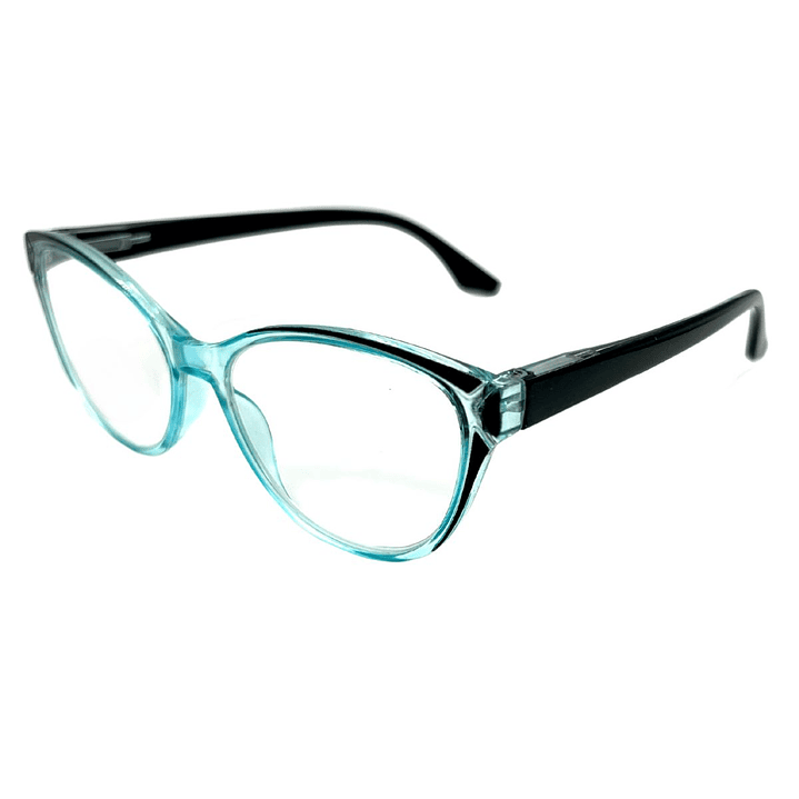 Crystaline Aqua – Lentes de Lectura Celeste Translúcido para Mujer 3