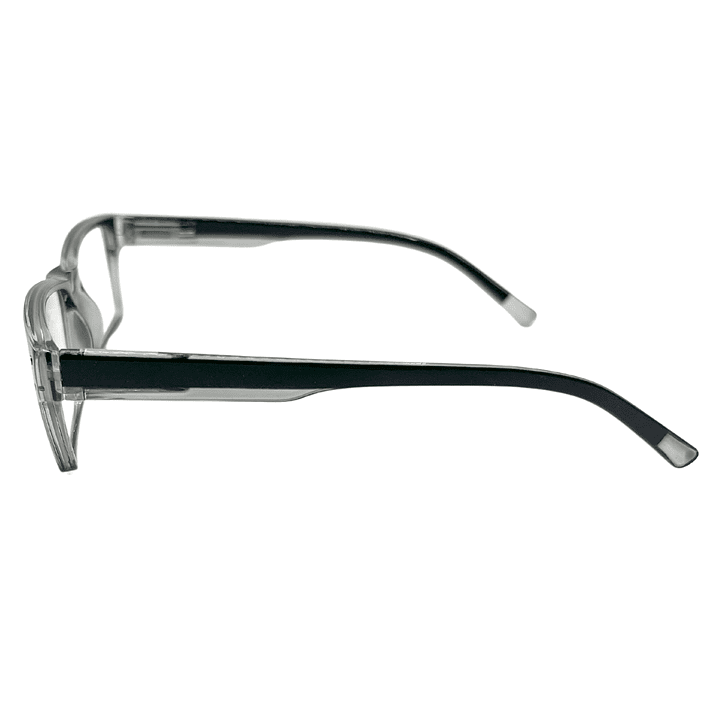 Forge Steel – Lentes de Lectura Gris/Transparente Rectangular para Hombre 3