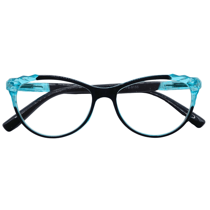 Aurora Blue Crystal – Lentes de Lectura Negro/Azul Translúcido para Mujer 3
