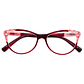 Aurora Ruby Crystal – Lentes de Lectura Rojo Translúcido para Mujer - Miniatura 4