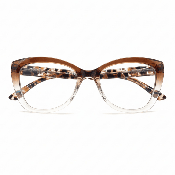 Scarlet Amber – Lentes de Lectura Presbicia para Mujer Cat-Eye Degradé 4