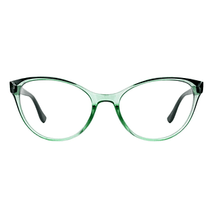Crystaline Jade – Lentes de Lectura Verde Translúcido para Mujer