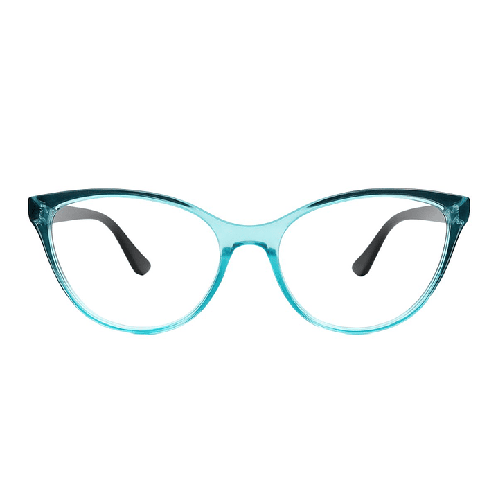 Crystaline Aqua – Lentes de Lectura Celeste Translúcido para Mujer 1