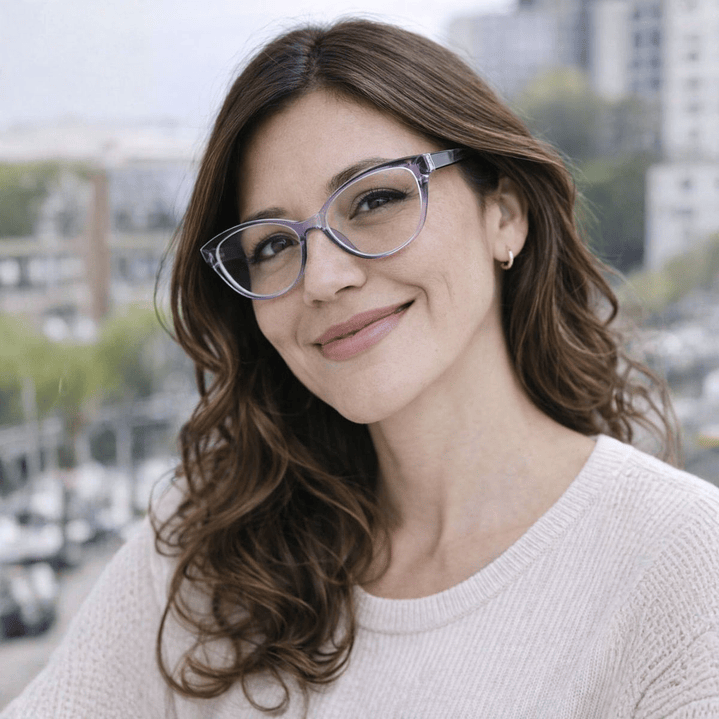 Crystaline Lilac – Lentes de Lectura Morado Translúcido para Mujer 2