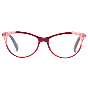 Aurora Ruby Crystal – Lentes de Lectura Rojo Translúcido para Mujer