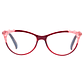Aurora Ruby Crystal – Lentes de Lectura Rojo Translúcido para Mujer - Miniatura 1