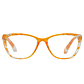 Elara Yellow Marble – Lentes de Lectura Cat-Eye para Mujer con Filtro Azul - Miniatura 1