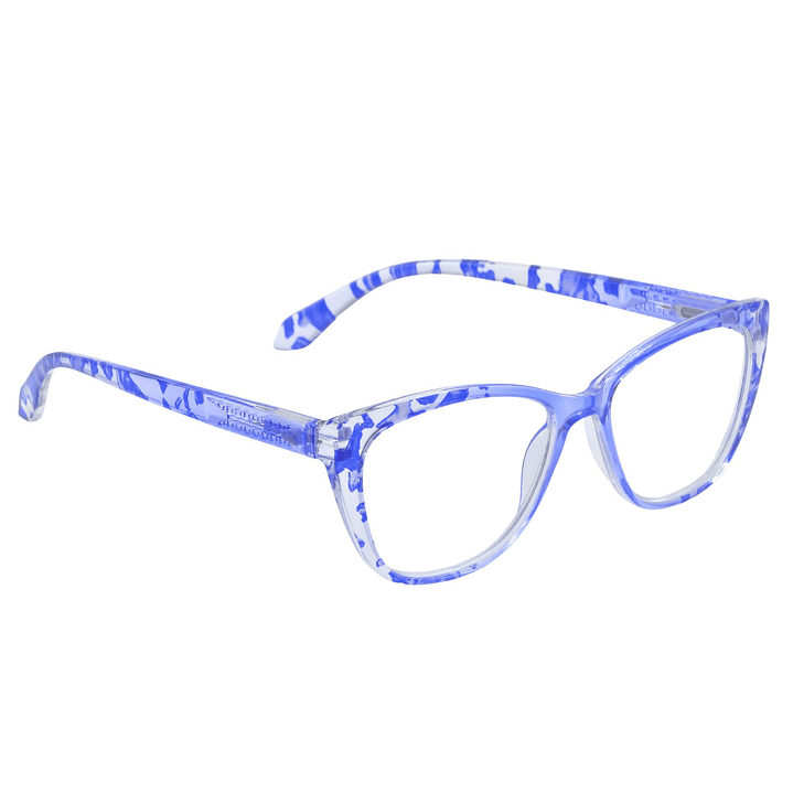 Elara Sapphire Marble – Lentes de Lectura Cat-Eye para Mujer con Filtro Azul 3