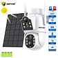 Cámara seguridad Solar doble lente JT-8699T Full HD PTZ WiFi Exterior IP66 - Miniatura 2