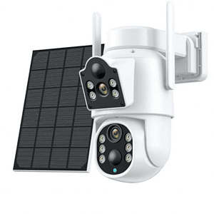 Cámara seguridad Solar doble lente JT-8699T Full HD PTZ WiFi Exterior IP66