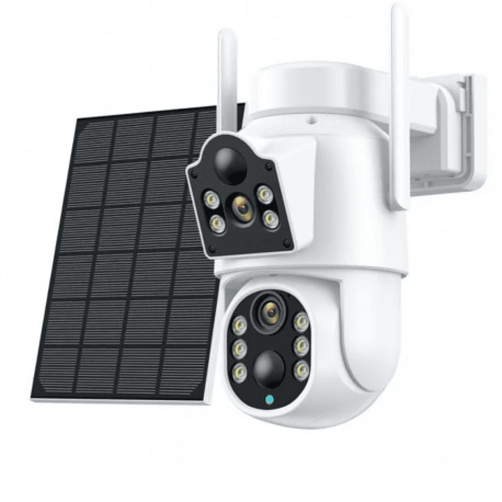 Cámara seguridad Solar doble lente JT-8699T Full HD PTZ WiFi Exterior IP66 1