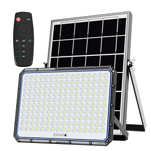 Reflector Foco Solar Led 5000w Con Panel Solar Exterior Ip66