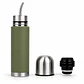 Termo Mate Acero Inoxidable 2 en 1 Botella Termica Tawo 750 Ml Verde - Miniatura 1