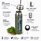 Termo Mate Acero Inoxidable 2 en 1 Botella Termica Tawo 750 Ml Verde - Miniatura 6