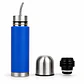 Termo Mate Acero Inoxidable 2 en 1 Botella Termica Tawo 750 Ml Azul - Miniatura 1