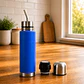 Termo Mate Acero Inoxidable 2 en 1 Botella Termica Tawo 750 Ml Azul - Miniatura 3