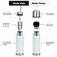 Termo Mate Acero Inoxidable 2 en 1 Botella Termica Tawo 750 Ml Celeste - Miniatura 4