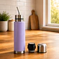 Termo Mate Acero Inoxidable 2 en 1 Botella Termica Tawo 750 Ml Morado - Miniatura 3