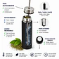 Termo Mate Acero Inoxidable 2 en 1 Botella Termica Tawo 750 Ml Negro - Miniatura 6