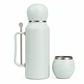Termo Mate Acero Inoxidable 1.3 Litros Verde Claro + Mate y Bombilla - Miniatura 1