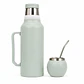 Termo Mate Acero Inoxidable 1.3 Litros Verde Claro + Mate y Bombilla - Miniatura 3