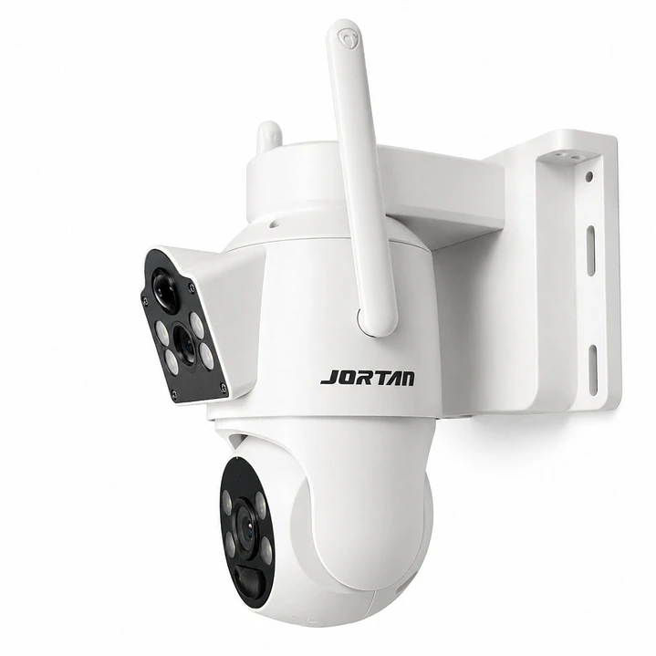 Cámara de Seguridad Exterior Solar 4G Chip SIM Doble Lente Jortan JT-9682 8
