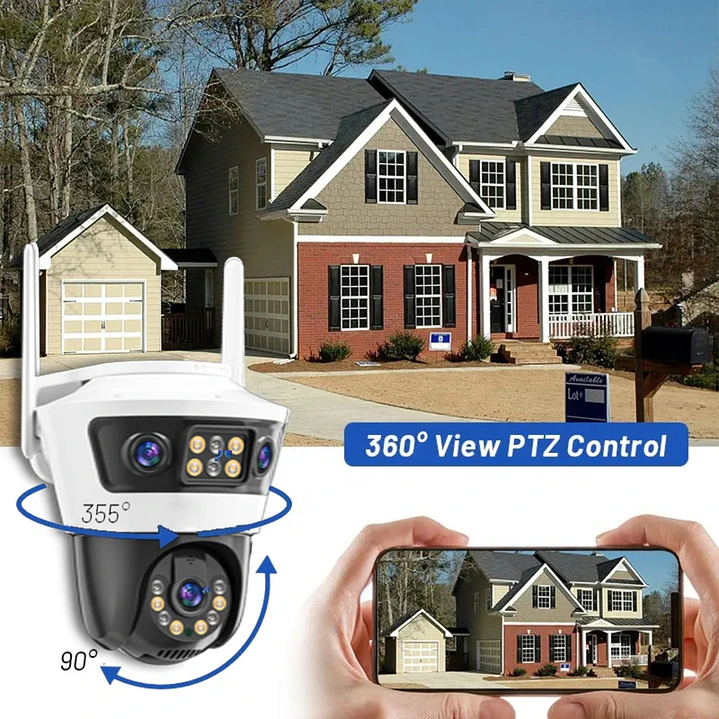 Cámara de Seguridad Exterior Jortan 6 WiFi Doble Lente con Seguimiento Inteligente e IA 6