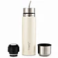 Termo Mate Autocebante Acero Inoxidable 2 en 1 Tawo 750 Ml - Blanco - Miniatura 1