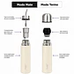 Termo Mate Autocebante Acero Inoxidable 2 en 1 Tawo 750 Ml - Blanco - Miniatura 6