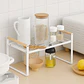 Repisa Organizadora Multiuso Estilo Nórdico Acero y Madera 34 cm - Miniatura 2