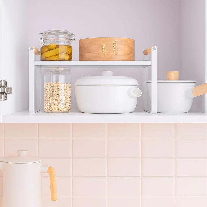 Repisa Organizadora Multiuso Estilo Nórdico Acero y Madera 34 cm 3