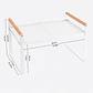 Repisa Organizadora Multiuso Estilo Nórdico Acero y Madera 34 cm - Miniatura 10