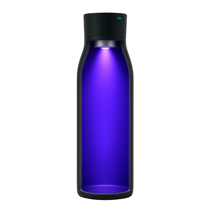Botella Inteligente UV Autolimpiante TAWO® 750ml Negro | Acero Inoxidable 316L 6