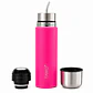 Termo Mate Autocebante Acero Inoxidable 2 en 1 Tawo 750 Ml - Fucsia - Miniatura 1