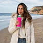 Termo Mate Autocebante Acero Inoxidable 2 en 1 Tawo 750 Ml - Fucsia - Miniatura 2