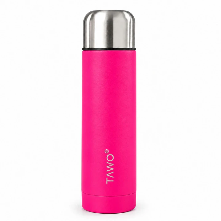 Termo Mate Autocebante Acero Inoxidable 2 en 1 Tawo 750 Ml - Fucsia 4