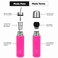 Termo Mate Autocebante Acero Inoxidable 2 en 1 Tawo 750 Ml - Fucsia - Miniatura 6