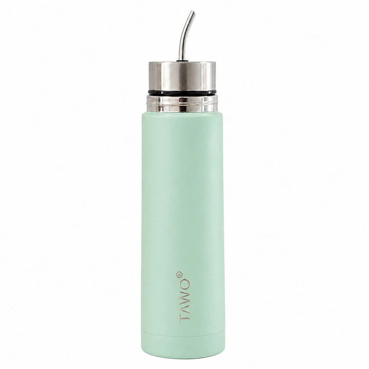 Termo Mate Autocebante Acero Inoxidable 2 en 1 Tawo 750 Ml - Verde Claro 3