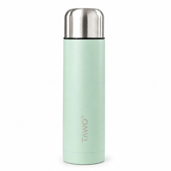 Termo Mate Autocebante Acero Inoxidable 2 en 1 Tawo 750 Ml - Verde Claro 4