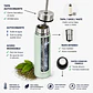 Termo Mate Autocebante Acero Inoxidable 2 en 1 Tawo 750 Ml - Verde Claro - Miniatura 5