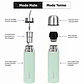Termo Mate Autocebante Acero Inoxidable 2 en 1 Tawo 750 Ml - Verde Claro - Miniatura 6