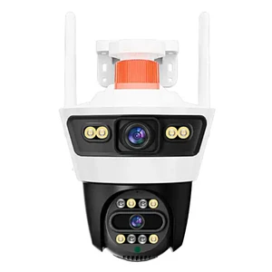 Cámara de Seguridad Exterior Jortan 4 AL WiFi con Baliza Doble Lente e IA