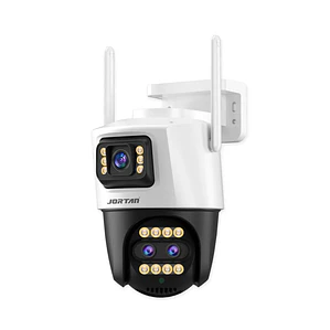 Cámara de Seguridad Exterior Jortan JTZ-9999PRO Gun-Ball WiFi con Doble Lente e IA