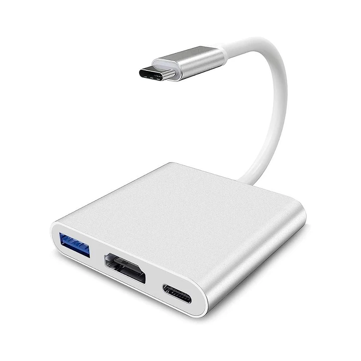 Adaptador Usb C A Hdmi 4k Con Usb Carga Thunderbolt Macbook 2