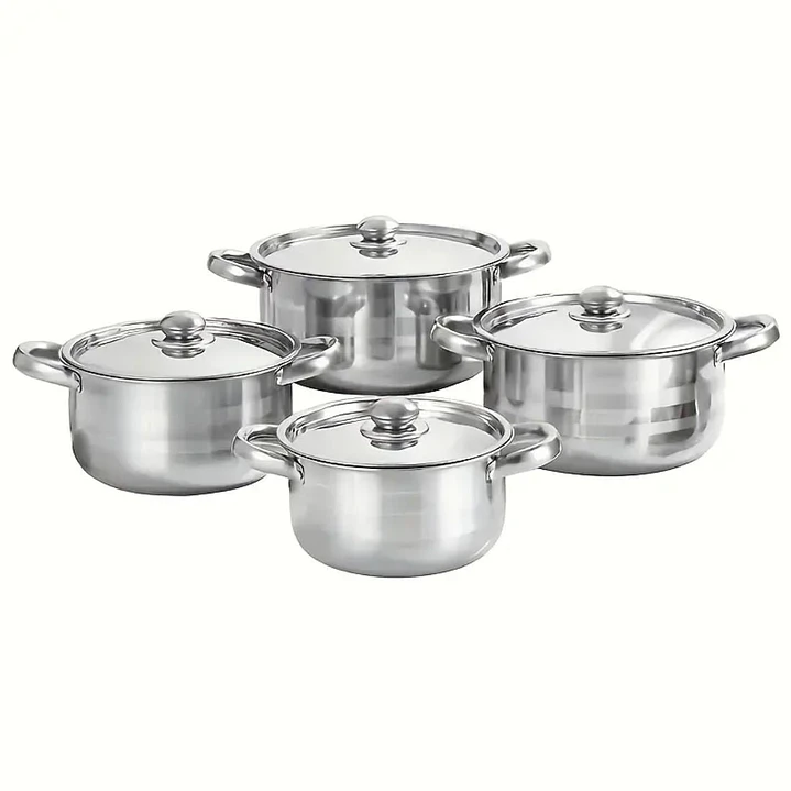 Bateria de Cocina 8 Piezas Acero Inoxidable 20 / 22 / 24 / 26 Cms 1