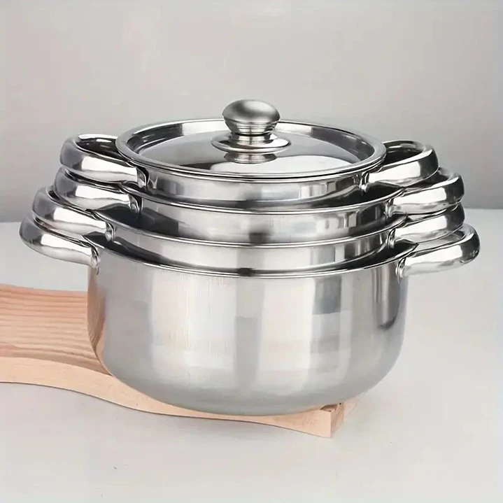Bateria de Cocina 8 Piezas Acero Inoxidable 20 / 22 / 24 / 26 Cms 6