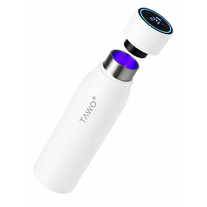 Botella Inteligente UV Autolimpiante TAWO® 750ml Blanco | Acero Inoxidable 316L