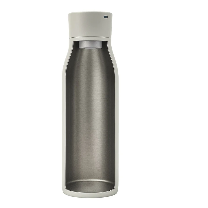 Botella Inteligente UV Autolimpiante TAWO® 750ml Blanco | Acero Inoxidable 316L 6
