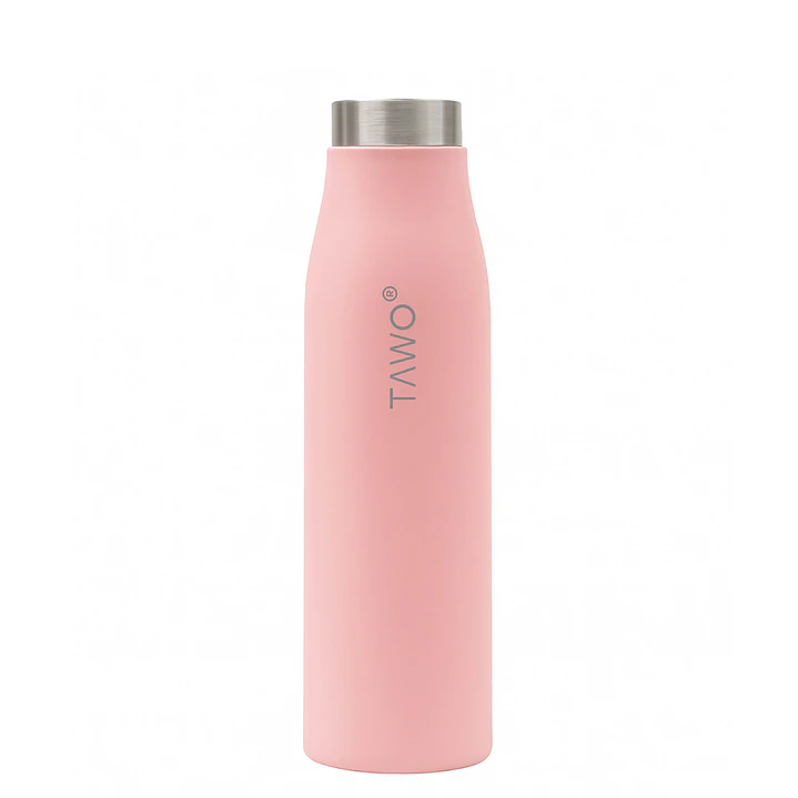 Botella Inteligente UV Autolimpiante TAWO® 750ml Rosado | Acero Inoxidable 316L 3